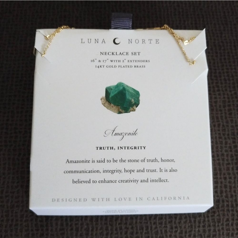 Luna🌙 Norte Double✌️ Gold Necklace Set - Picture 13 of 14